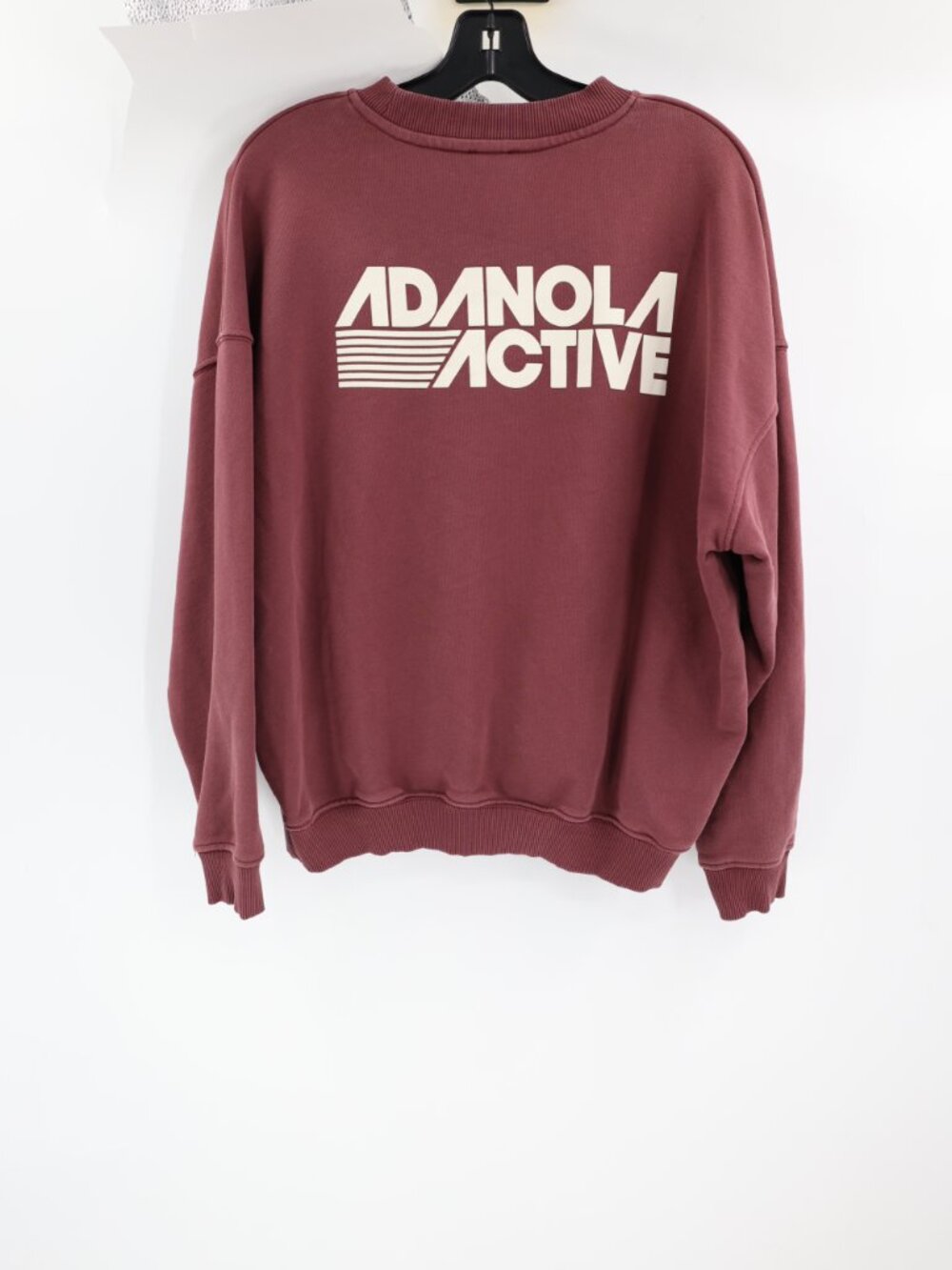 Adanola Sweatshirt Women Small Active Organic Cotton Crew oversized Pullover top